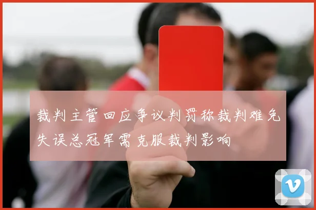 裁判主管回应争议判罚称裁判难免失误总冠军需克服裁判影响